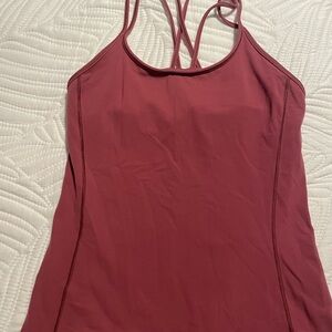 LuluLemon Women's Strappy Back Tank Top - Maroon